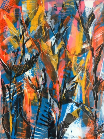 Ina Prodanova | Autumn Glory | Acrylic | 49x65cm framed | £485