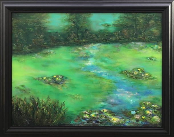 Olivia English | Genus Nymphaea Coronam | Oil on canvas | 118x93cm | £1595