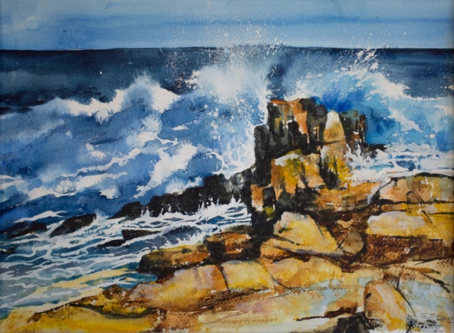 Pam Clark | Sea Swell | Watercolour | 52x43cm | £230