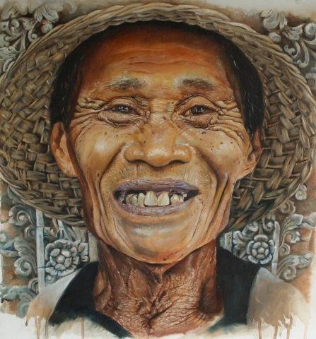 Richard Taylor | Bali Man | Oil on canvas | 60x50cm | £500