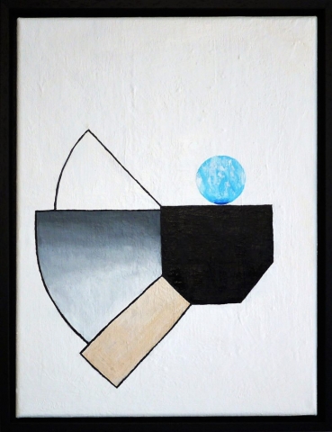 Simon Ekrelius | Gravity | Acrylic on canvas | 34x44cm | £380