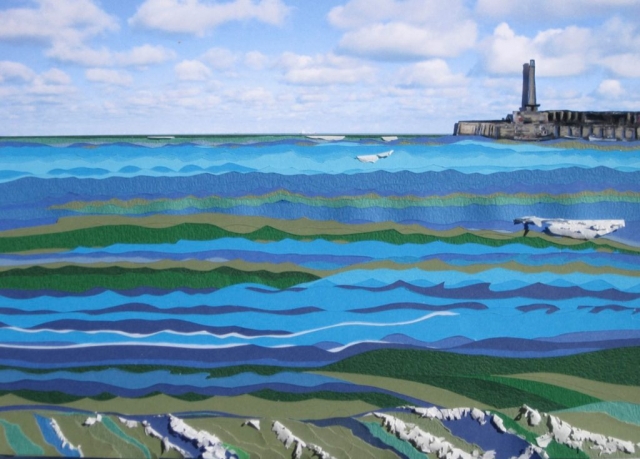 Christopher Plato | The Harbour Photograph and hand cut paper | 29x21cm