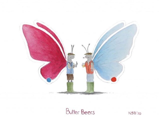 Nick Selby Bennett | Butter Beers | Watercolour | 38x31cm | £120