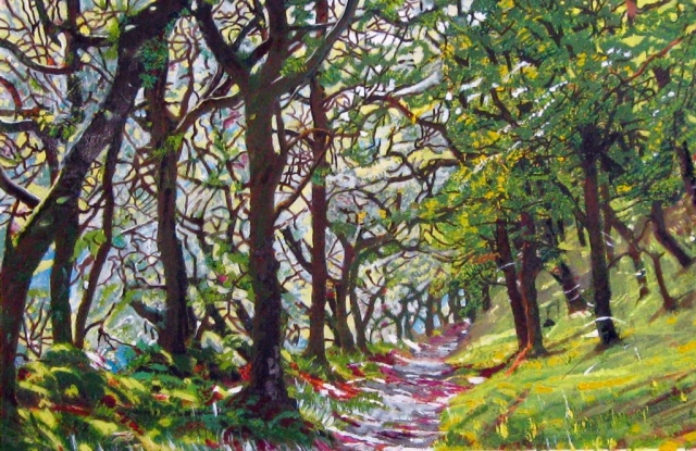 Philippa Beale | Badgworthy Wood, Exmoor | Oil on paper | 42 x 57cm | £550