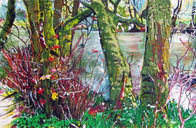 Philippa Plato-Beale | A Walk from Yelverton, Dartmoor | Ink & Watercolour | £450