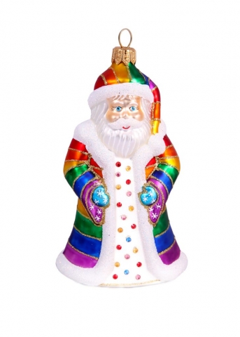 New York Santa Christmas Bauble