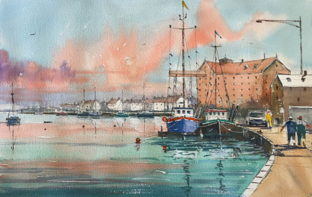 Wells-next-the-Sea by Surinder Beerh | Watercolour | £250