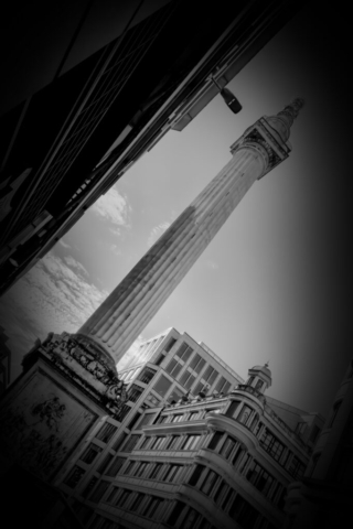 London Commute, The Monument by Andrew Bruce-Lockhart | Photograph on canvas | £85