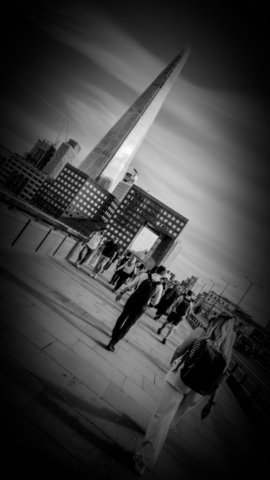 London Commute, The Shard by Andrew Bruce-Lockhart | Photograph on canvas | £85