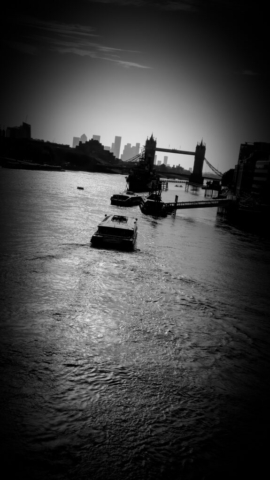 London Commute, Tower Bridge by Andrew Bruce-Lockhart | Photograph on canvas | £85