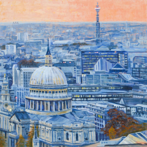 Dusk in the City by Jackie Garner | Acrylic | £987