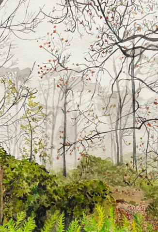 Autumn in Sintra by Bansari Shah | Watercolour | £350