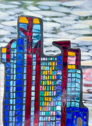 Lloyd's in Light by Anne-Louise Sibley | Stained glass | £180