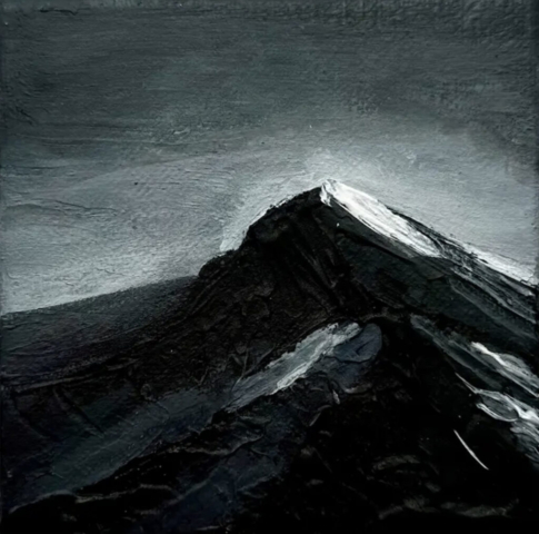First Light by Bianca Stossi | Mixed media on cotton | £130