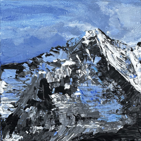 Rugged Grandeur by Bianca Stossi | Mixed media on cotton | £130