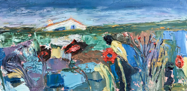 Portugal Poppies by Dee Watt | Oil | £175